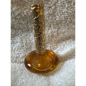 Vintage Avon Charisma Scented Perfume Oil Bath & Body Bottle .5 oz Amber Glass